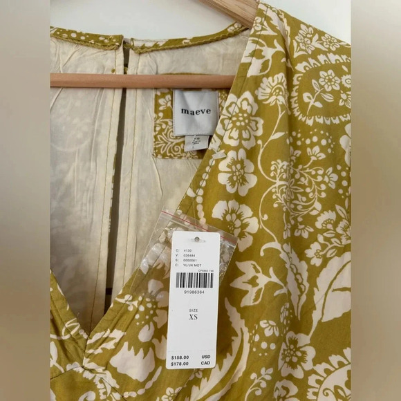 Maeve by Anthropology V-Neck Frill Puff Sleeve Mini
Dress NWT - Picture 6 of 7